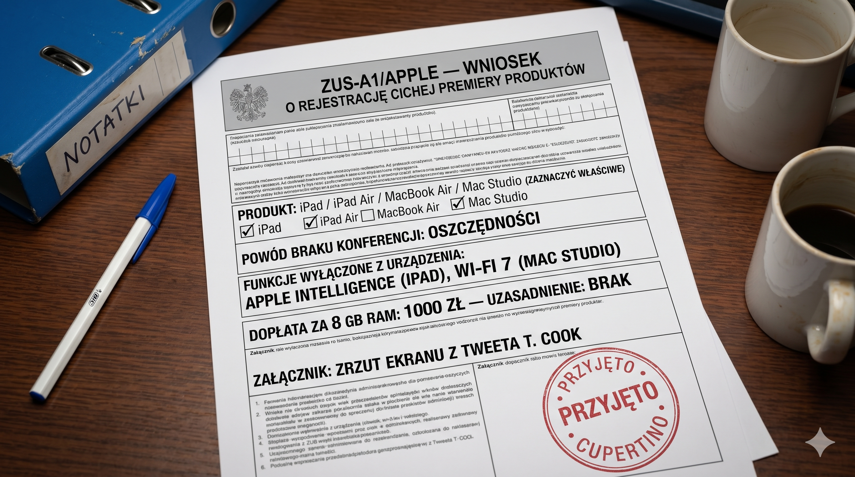 Co wisiało w powietrzu?